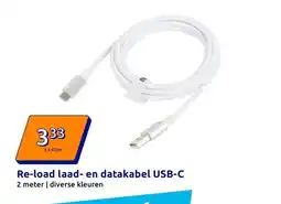Action Re-load laad- en datakabel USB-C aanbieding