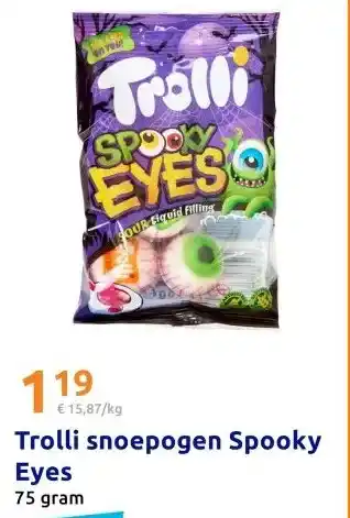 Action Trolli snoepogen Spooky Eyes aanbieding