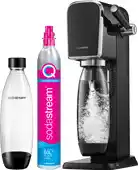 Expert Sodastream ART Starterpack incl. 1l.Fles + Quick Connect Cilinder Zwart/rvs aanbieding