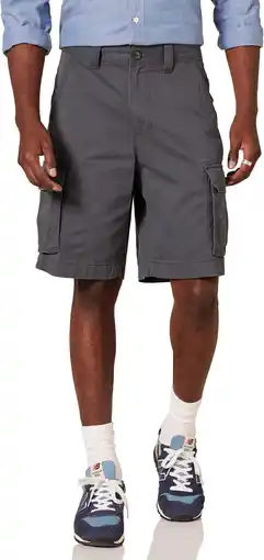 Amazon Amazon Essentials Classic-Fit Cargo Kort Grijs, 33 aanbieding