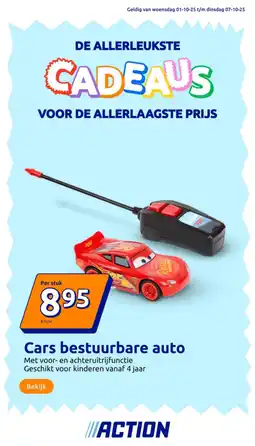 Action Cars bestuurbare auto aanbieding