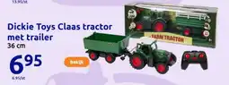 Action Dickie Toys Claas tractor met trailer aanbieding