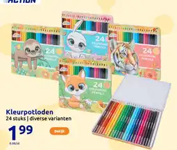 Action Kleurpotloden aanbieding