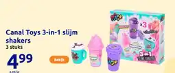 Action Canal Toys 3 in 1 slijm shakers aanbieding