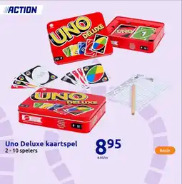 Action Uno Deluxe kaartspel aanbieding