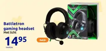 Action Battletron gaming headset aanbieding