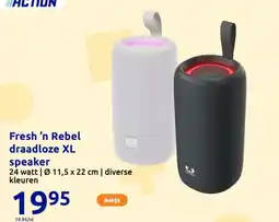 Action Fresh 'n Rebel draadloze XL speaker aanbieding