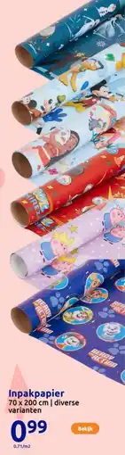 Action Inpakpapier aanbieding