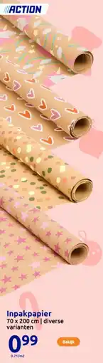 Action Inpakpapier aanbieding