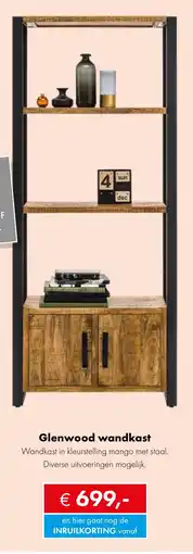 Woonsquare Glenwood wandkast aanbieding