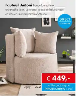Woonsquare Fauteuil Antoni aanbieding