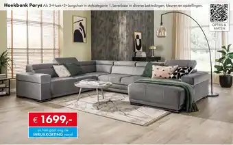 Woonsquare Hoekbank Parys aanbieding
