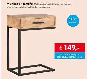 Woonsquare Mundra bijzettafel aanbieding