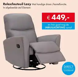 Woonsquare Relaxfauteuil Lazy aanbieding