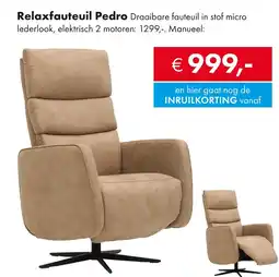 Woonsquare Relaxfauteuil Pedro aanbieding
