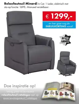 Woonsquare Relaxfauteuil Minardi aanbieding