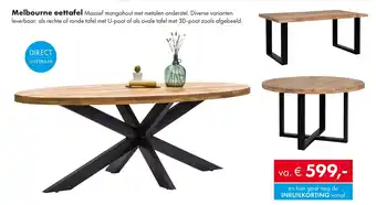 Woonsquare Melbourne eettafel aanbieding