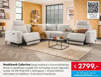 Woonsquare Hoekbank Calavino aanbieding