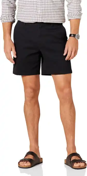 Amazon Amazon Essentials Heren Slim-Fit 7 Stretch Chino Short, Zwart, 31 aanbieding