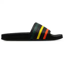 Foot Locker Adidas adilette Slippers en Sandalen Heren - Zwart - Maat 40 - Rubber aanbieding