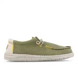 Foot Locker HEYDUDE Wally Coastline Sneakers Heren - Olijf - Maat 42 - Flyknit aanbieding
