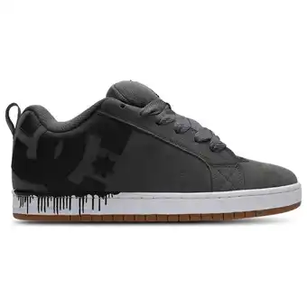 Foot Locker DC Shoes Court Graffik Sneakers Heren - Grijs - Maat 40.5 - Suède aanbieding