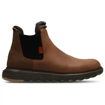 Foot Locker HEYDUDE Branson Sneakers Heren - Bruin - Maat 41 - Suède aanbieding