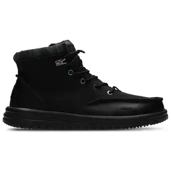 Foot Locker HEYDUDE Bradley Sneakers Heren - Zwart - Maat 41 - Suède aanbieding