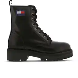 Foot Locker Tommy Jeans Lace Up Sneakers Dames - Zwart - Maat 36 - Leer aanbieding