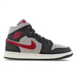 Foot Locker Jordan 1 Mid Sneakers Dames - Zwart - Maat 36.5 - Polyester aanbieding