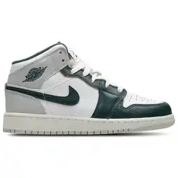 Foot Locker Jordan Aj1 Mid Kindersneakers - Wit - Maat 36 - Leer aanbieding