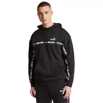 Foot Locker Puma Essentials+ Tape Hoodies Heren - Zwart - Maat M - Katoen Fleece aanbieding