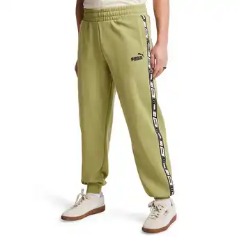 Foot Locker Puma Essentials+ Tape Broeken Heren - Groen - Maat M - Katoen Fleece aanbieding