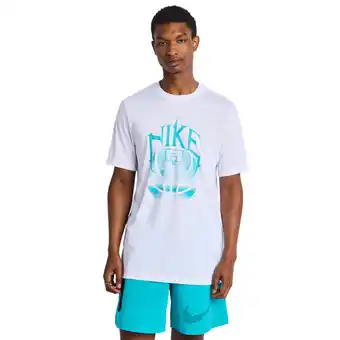 Foot Locker Nike Df T-shirts Heren - Wit - Maat L - Katoen Jersey aanbieding