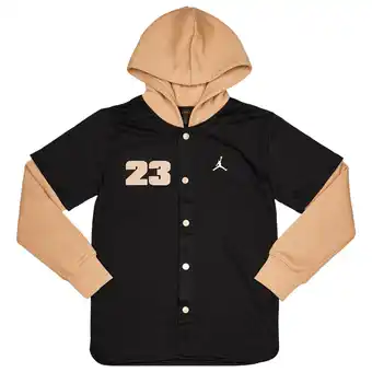 Foot Locker Jordan Baseball Hoodies Kinder - Zwart - Maat 137 - 147 CM - Katoen Fleece aanbieding