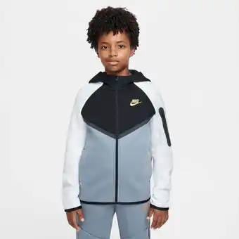 Foot Locker Nike Tech Colorblock Hoodies Kinder - Zwart - Maat 128 - 137 CM aanbieding