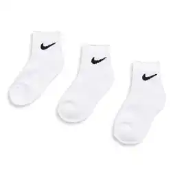 Foot Locker Nike Kids Ankle 3 Pack Sokken Unisex - Wit - Maat 23.5 - 27 aanbieding
