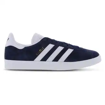 Foot Locker Adidas Gazelle Sneakers Heren - Blauw - Maat 47 1/3 - Leer aanbieding