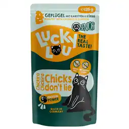 Zooplus 16x 125g Lucky Lou Senior Gevogelte kattenvoer nat aanbieding