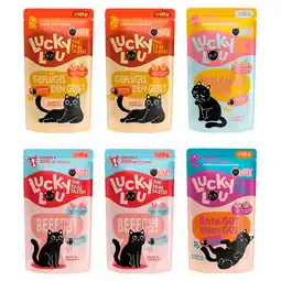 Zooplus 6x 125g Lucky Lou Adult Tasty Mix kattenvoer nat aanbieding