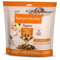 Zooplus 2 + 1 Gratis! Nature's Variety Hondensnacks - Gevriesdroogde Topper voor Honden Kip (3 x 120 g) aanbieding