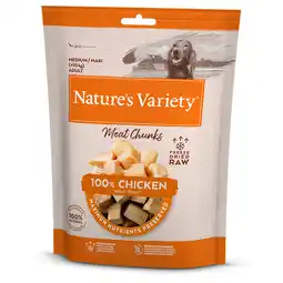 Zooplus 2 + 1 Gratis! Nature's Variety Hondensnacks - Gevriesdroogde vleeshapjes voor honden Kip (3 x 50g) aanbieding