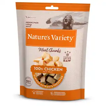 Zooplus 2 + 1 Gratis! Nature's Variety Hondensnacks - Gevriesdroogde vleeshapjes voor honden Kip (3 x 50g) aanbieding