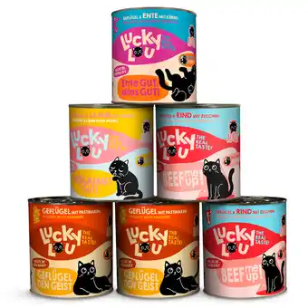Zooplus Lucky Lou Adult 6 x 800 g - Tasty Mix (4 Soorten) aanbieding