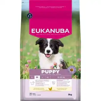 Zooplus Dubbelpak : 2x15kg Eukanuba Premium Nutrition Puppy Medium Breed Kip Hondenvoer droog aanbieding
