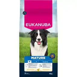 Zooplus 15kg Eukanuba Premium Nutrition Mature Medium Breed Kip Hondenvoer droog aanbieding