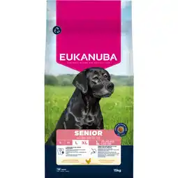 Zooplus 15kg Eukanuba Premium Nutrition Senior Large & Giant Breed Droog Kip Hondenvoer aanbieding