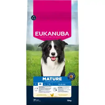 Zooplus 2x15kg Eukanuba Premium Nutrition Mature Medium Breed Kip Hondenvoer droog aanbieding