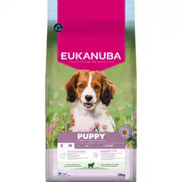 Zooplus Eukanuba Premium Voeding Puppy Klein & Middelgroot Ras Lam & Rijst - 12 kg aanbieding