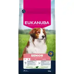 Zooplus 12kg Eukanuba Premium Nutrition Senior Small & Medium Breed Lamb & Rijst Droogvoer voor honden aanbieding